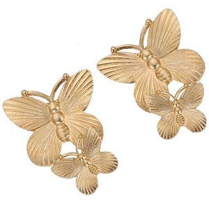 BOHEMIAN BUTTERFLY CHARM DANGLE EARRINGS